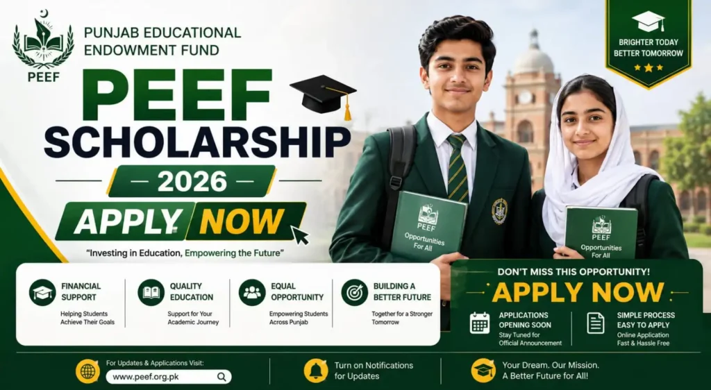 PEEF Scholarship 2026 – Apply Online Now for Financial Support