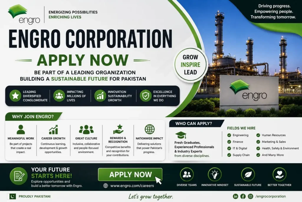 Engro Corporation Internship Program 2026: Gateway To A Brighter Future – Apply Now