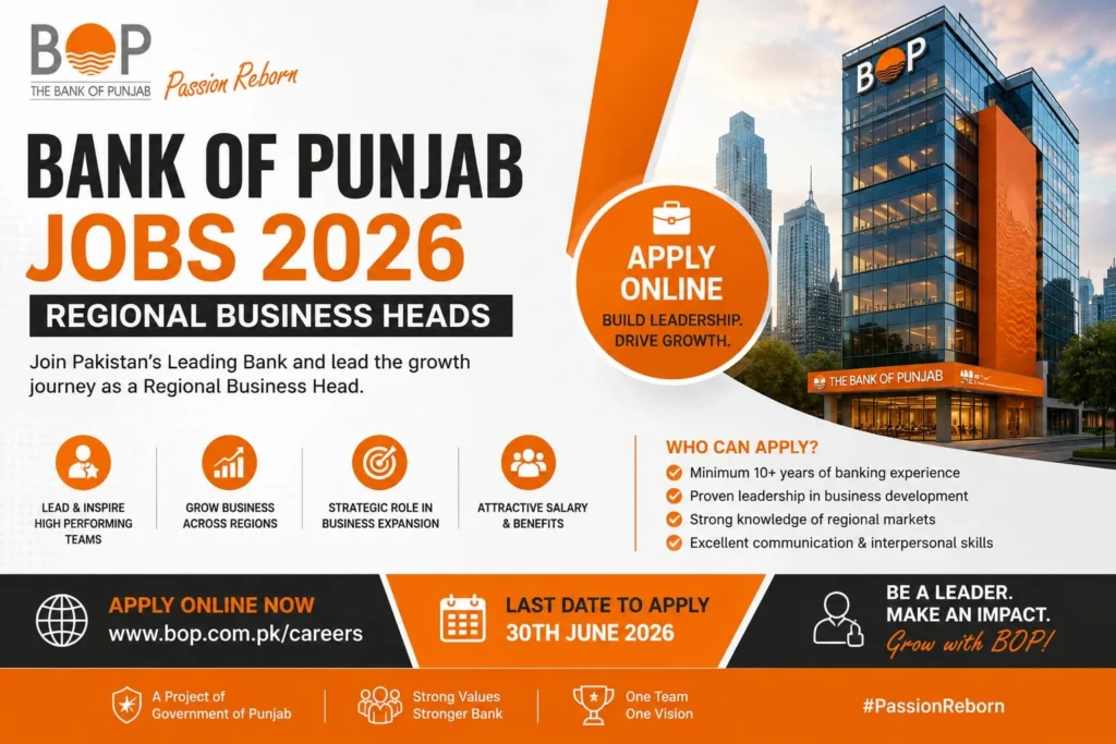 Bank of Punjab Jobs 2026: Don't Miss Out – Apply Now