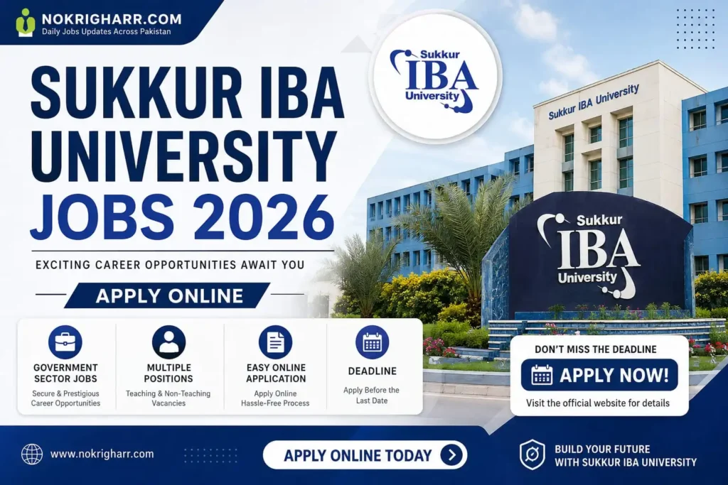 Sukkur IBA University Jobs 2026 – Turn Your Talent Into A Brighter Future – Apply Now