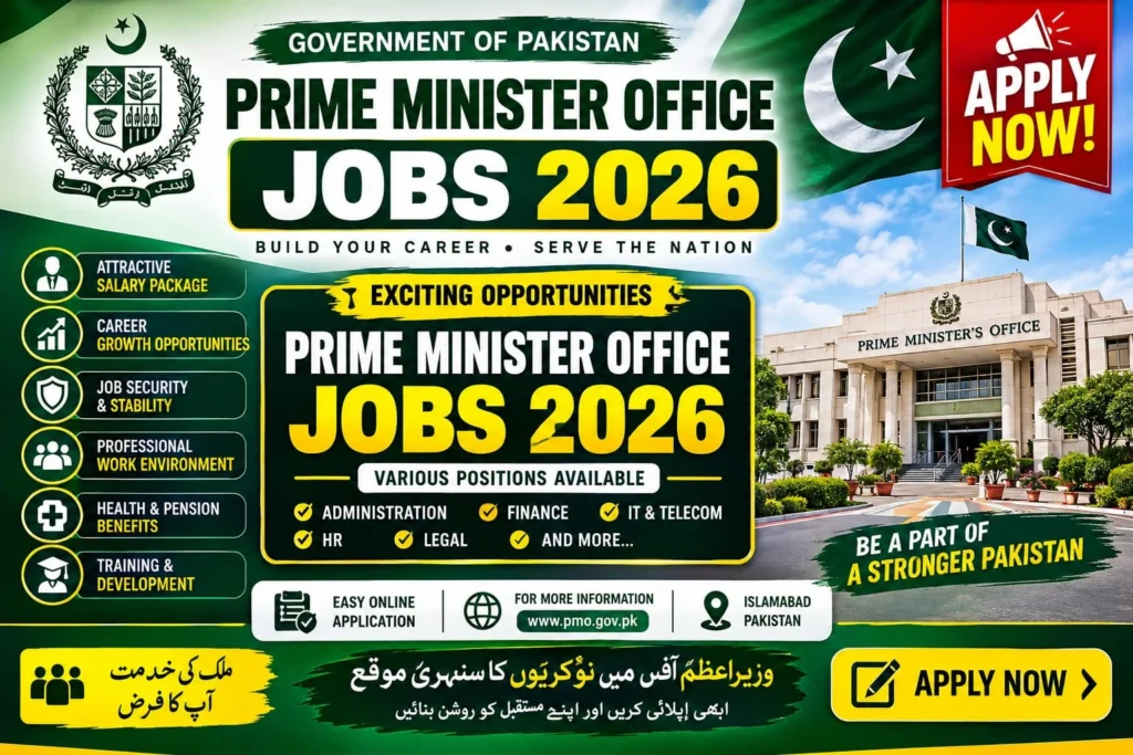 Prime Minister Office Islamabad Jobs 2026 – Secure Your Future – Apply Now