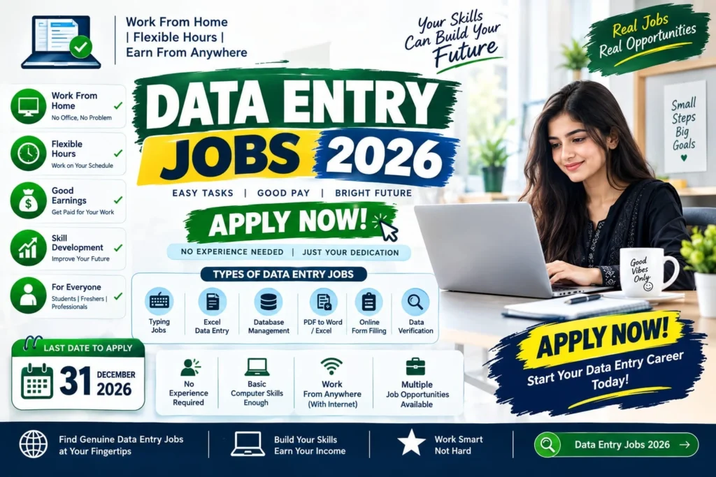Data Entry Jobs 2026 – Secure Your Future – Apply Online