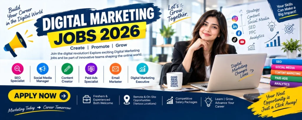 Digital Marketing Jobs 2026 – Apply Now