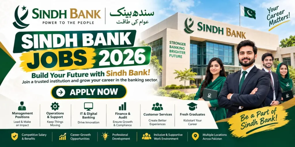 Sindh Bank Jobs 2026 – Apply Now for a Stable Career As Branch Manager